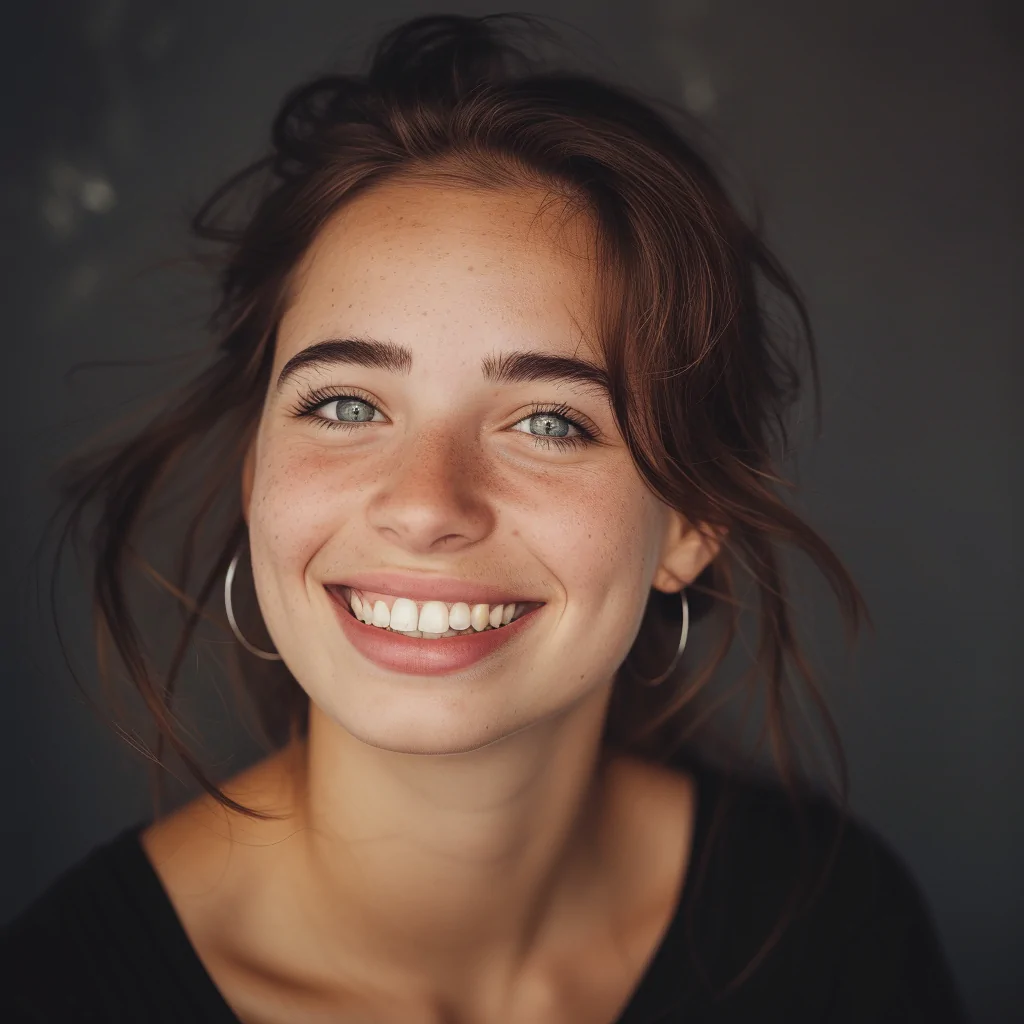 A smiling young woman | Source: Midjourney