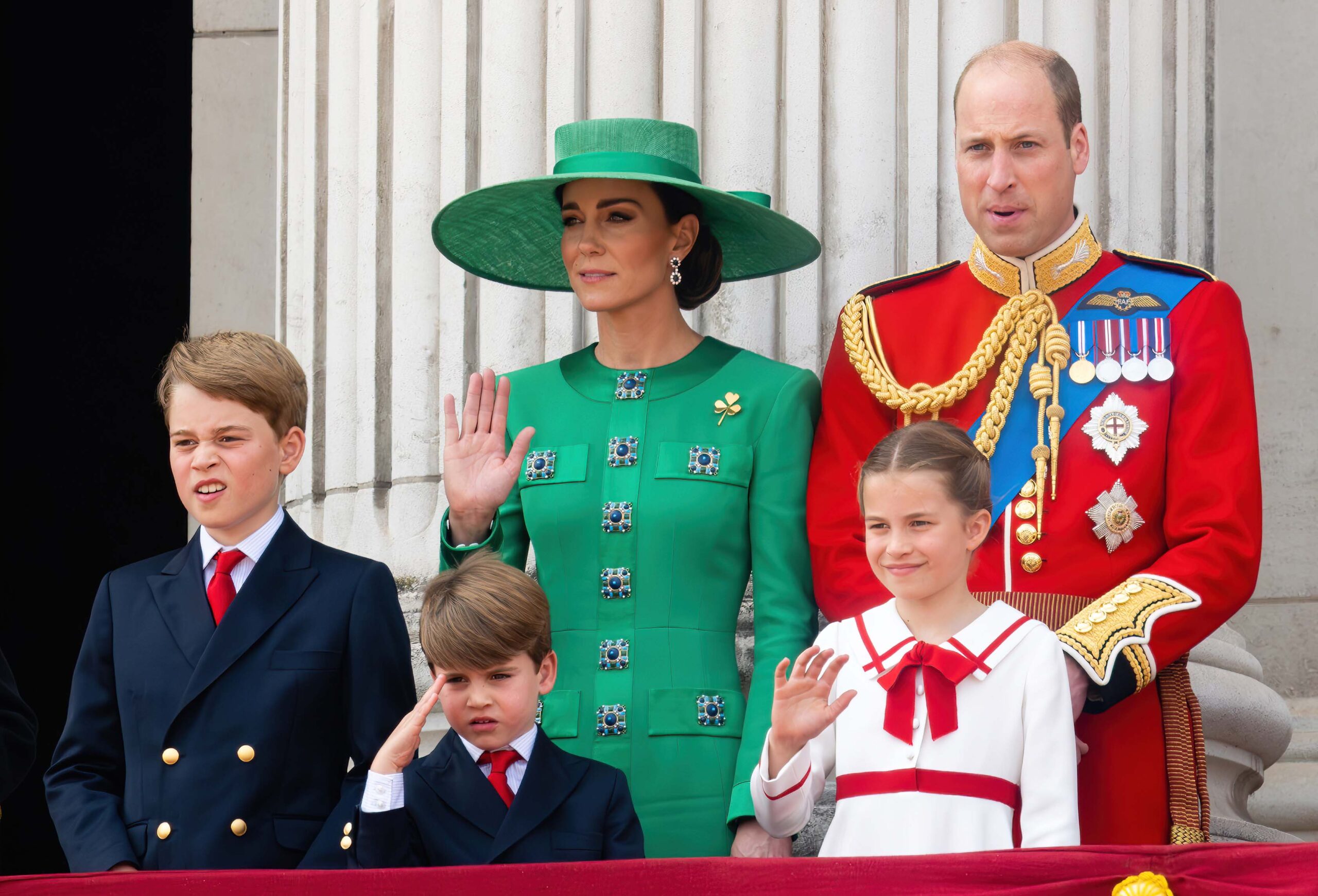 Prince George, Prince Louis, Princess Charlotte, Princess Kate, Prince William