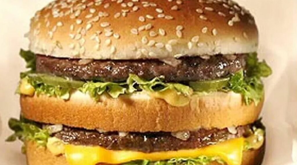 What happens to your body after eating a Big Mac an hour later?