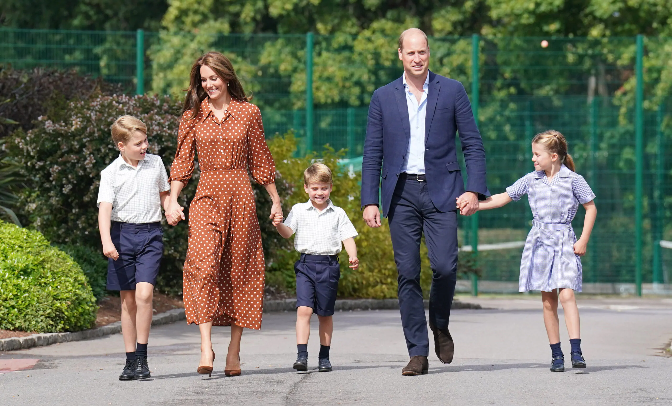 Prince William and Kate Middleton brings their children Prince George, Princess Charlotte and Prince Louis to school