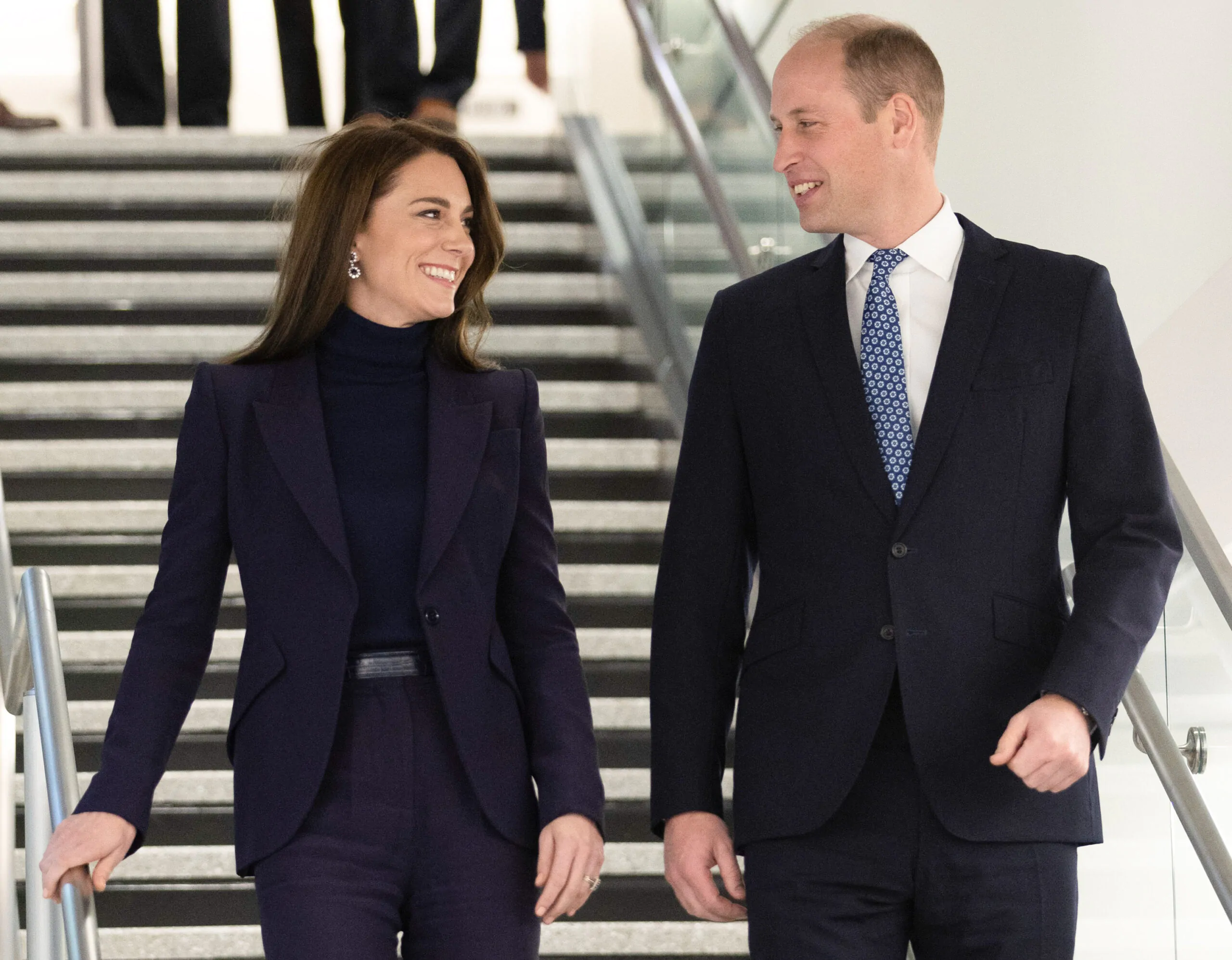 Kate Middleton and Prince William arrives in Boston.