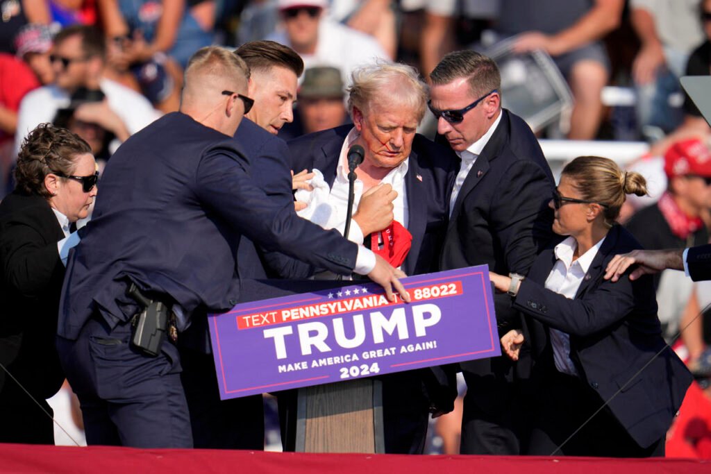 Trump says a bullet hit his ear during the rally incident, but he is safe