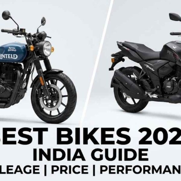 Best bikes in India 2026 showing mileage, price and performance comparison