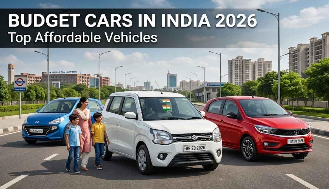 Affordable budget cars in India displayed with modern features and compact designs for urban use
