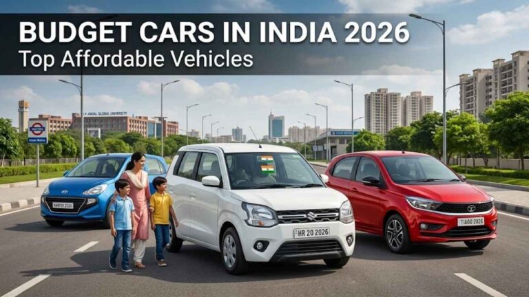 Affordable budget cars in India displayed with modern features and compact designs for urban use