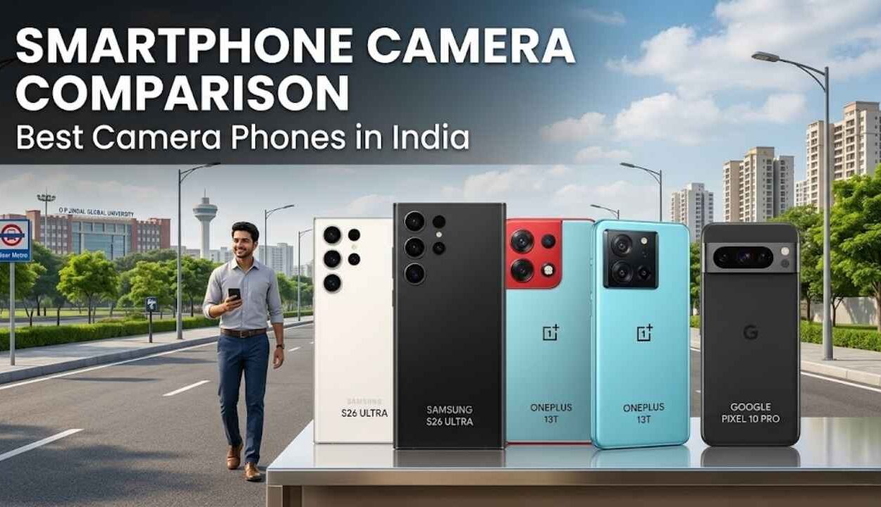 Smartphone camera comparison showing different mobile photography features in India