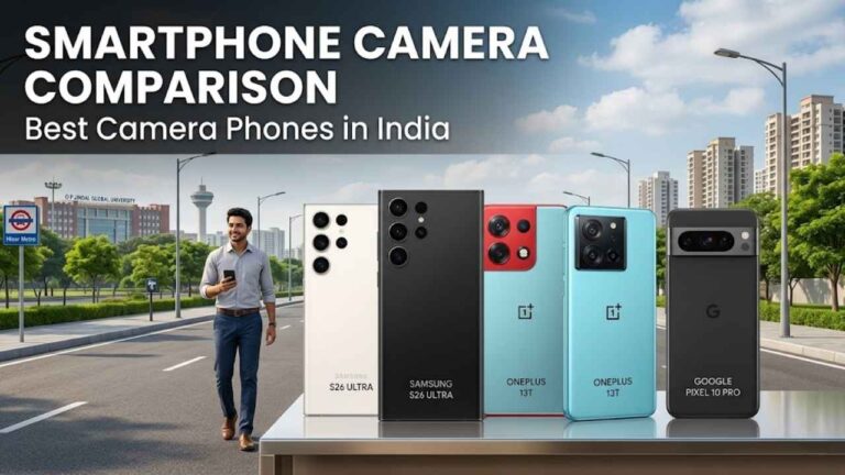 Smartphone camera comparison showing different mobile photography features in India