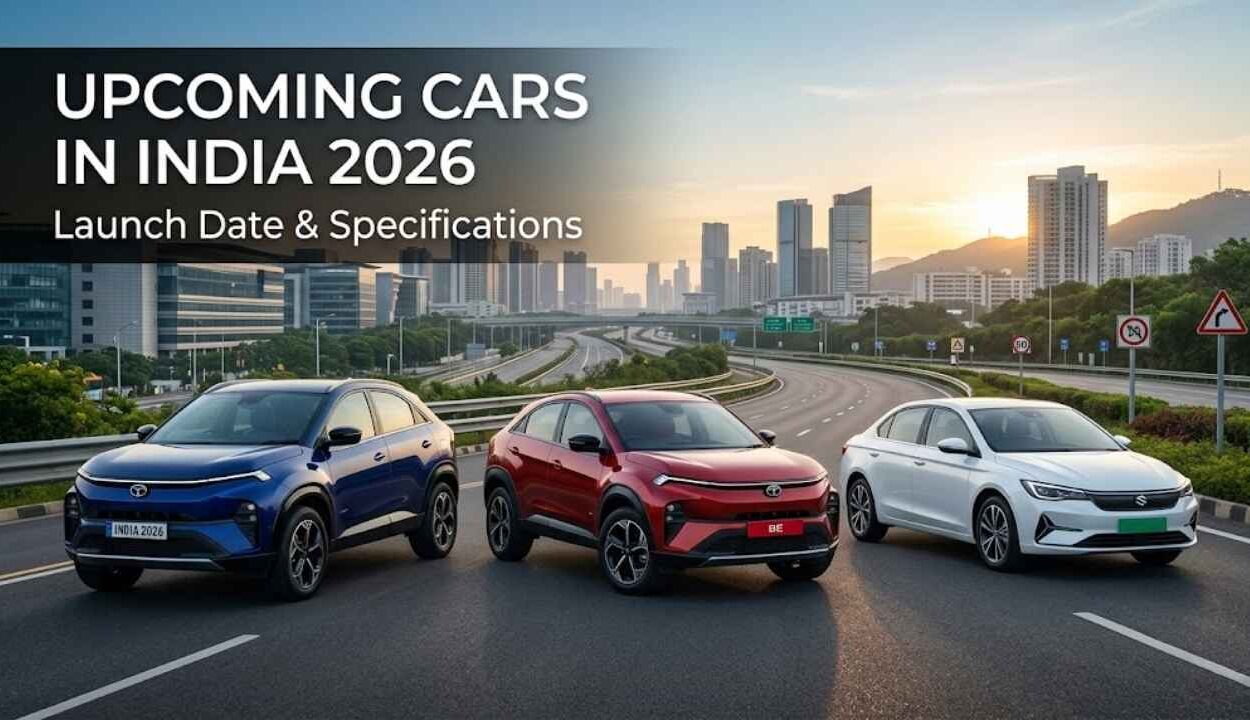 Upcoming cars in India 2026 with launch dates and specifications