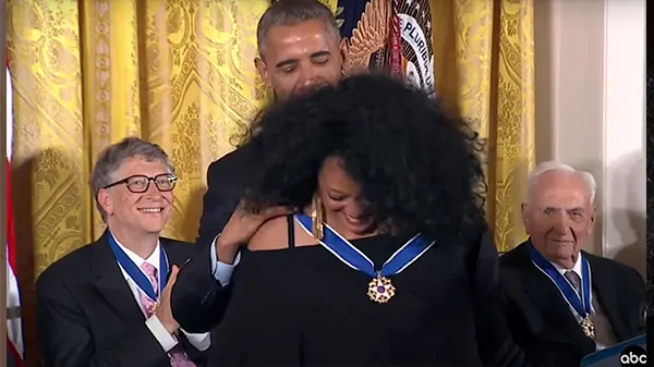 Diana Ross Barack Obama