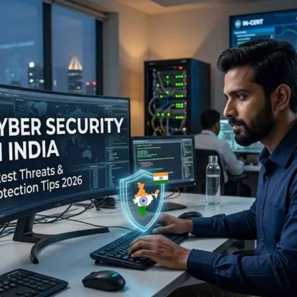 Cyber security professionals working on threat monitoring systems in India