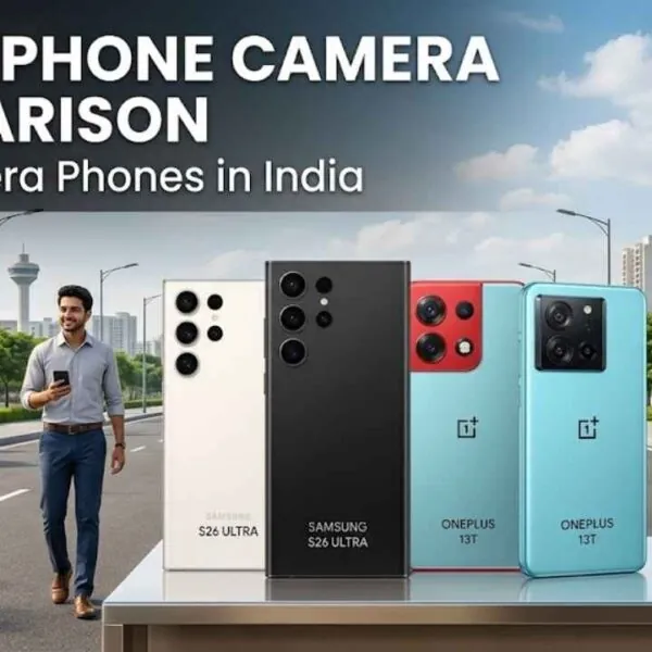 Smartphone camera comparison showing different mobile photography features in India