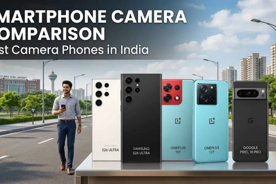 Smartphone camera comparison showing different mobile photography features in India
