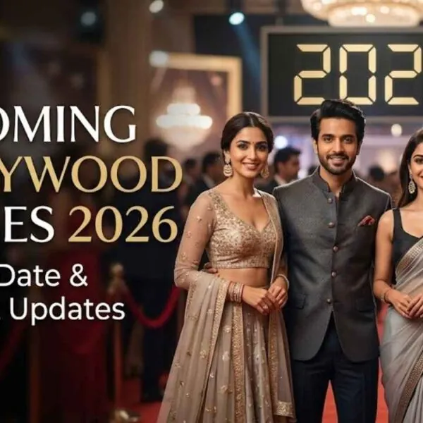 Bollywood movie sets, actors performing scenes, and film crew working behind the scenes