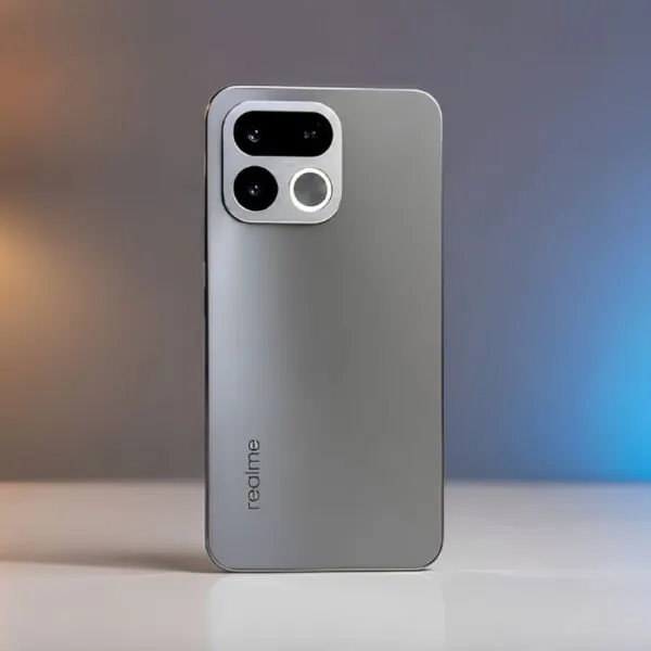 Realme 16T 5G smartphone with massive 8000mAh battery, gaming performance, long battery life, AI camera features, and modern smartphone design.